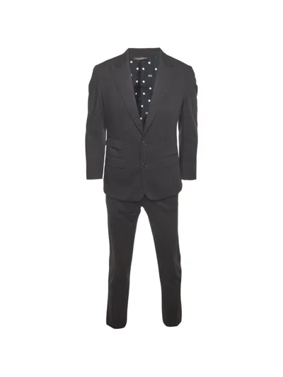 Pre-owned Dolce & Gabbana Single-breasted Regular-fit Suit In Black