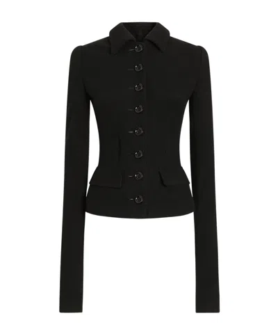 Dolce & Gabbana Dolce  Gabbana Single-breasted Slim Blazer In Black