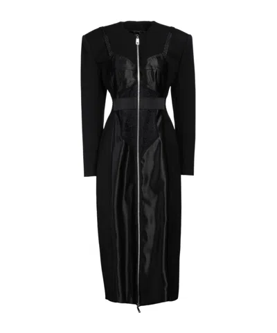 Dolce & Gabbana Single-breasted Wool Coat In Black