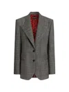 Dolce & Gabbana Single-breasted Wool Jacket In Gray