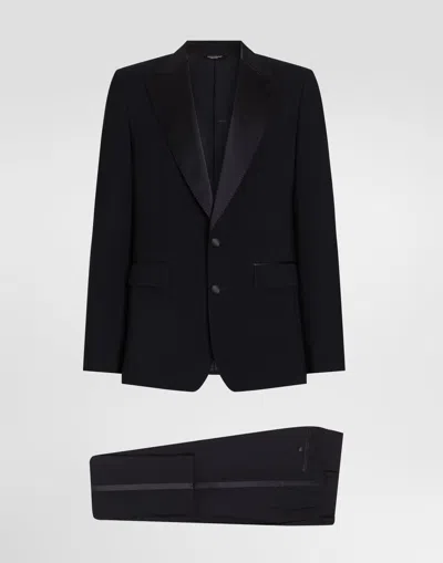 Dolce & Gabbana Single-breasted Wool Tuxedo Sicilia Light Suit