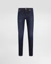Dolce & Gabbana Skinny Denim Jeans In Multicolor