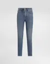 Dolce & Gabbana Skinny Denim Jeans In Multicolor