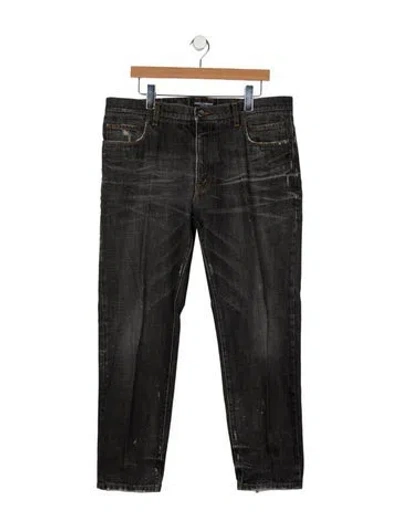 Pre-owned Dolce & Gabbana Skinny Jeans In Black