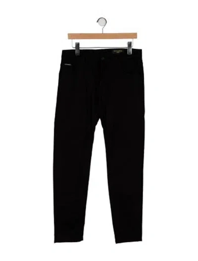 Pre-owned Dolce & Gabbana Skinny Jeans In Black