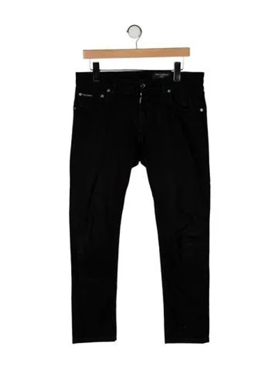 Pre-owned Dolce & Gabbana Skinny Jeans In Black