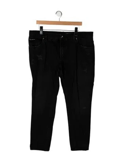 Pre-owned Dolce & Gabbana Skinny Jeans In Black