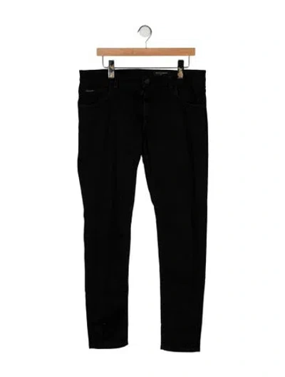 Pre-owned Dolce & Gabbana Skinny Jeans In Black