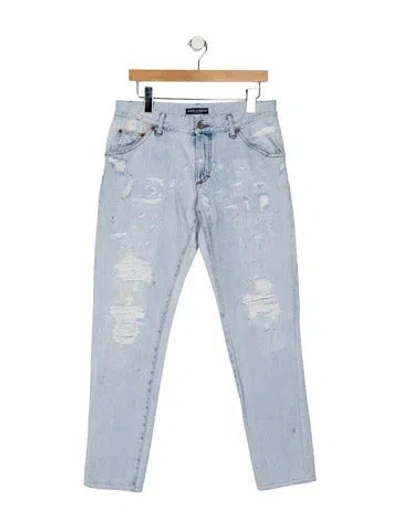 Pre-owned Dolce & Gabbana Skinny Jeans In Blue