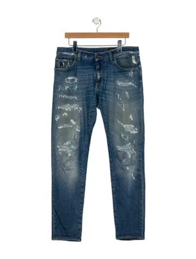 Pre-owned Dolce & Gabbana Skinny Jeans In Blue