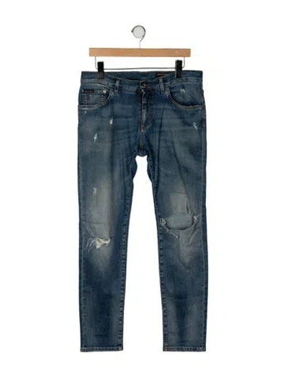 Pre-owned Dolce & Gabbana Skinny Jeans In Blue