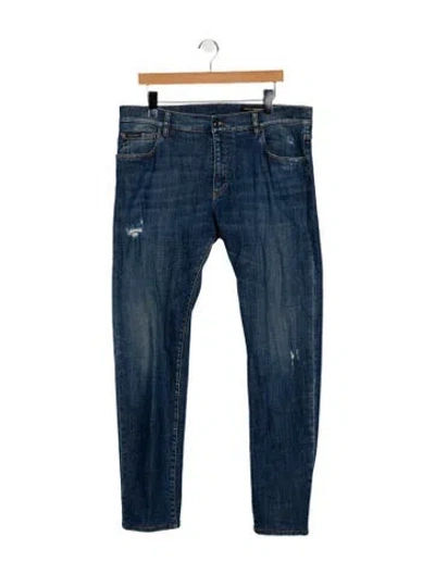 Pre-owned Dolce & Gabbana Skinny Jeans In Blue