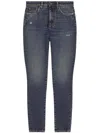 Dolce & Gabbana Skinny Cotton Denim Audrey Jeans In Blue