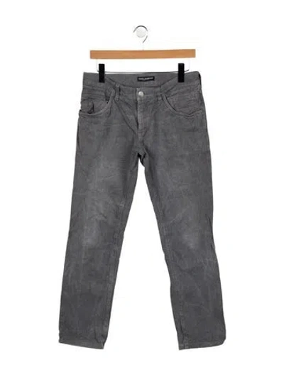 Pre-owned Dolce & Gabbana Skinny Jeans In Gray