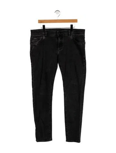 Pre-owned Dolce & Gabbana Skinny Jeans In Gray