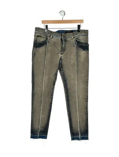 Pre-owned Dolce & Gabbana Skinny Jeans In Green