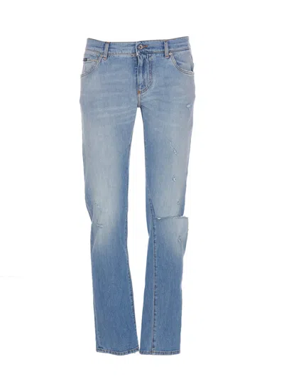 Dolce & Gabbana Skinny Jeans In Variante Abbinata