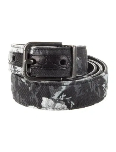 Pre-owned Dolce & Gabbana Skinny Leather Belt W/ Tags In Black