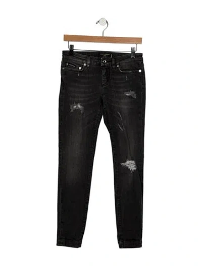 Pre-owned Dolce & Gabbana Skinny Leg Pants In Black