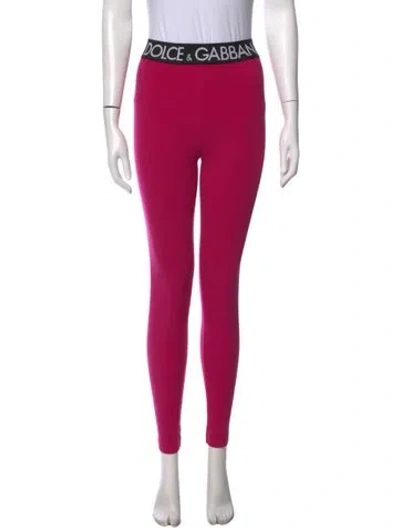Pre-owned Dolce & Gabbana Skinny Leg Pants In Pink