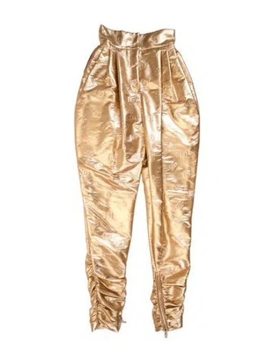 Pre-owned Dolce & Gabbana Skinny Leg Pants W/ Tags In Yellow