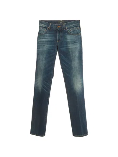 Pre-owned Dolce & Gabbana Skinny-fit Jeans In Blue