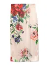 Dolce & Gabbana Longuette Skirt With Floral Print