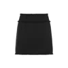 Dolce & Gabbana Raschel Tweed Skirt In Black