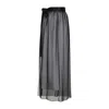 Dolce & Gabbana Belted Midi Chiffon Skirt In Black