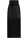 Dolce & Gabbana Skirt With Corset-style Detail In Black