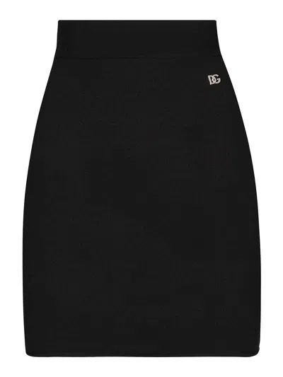 DOLCE & GABBANA FALDA SEMILARGA - NEGRO
