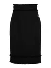 Dolce & Gabbana Raschel Mini Skirt In Black