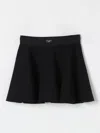 Dolce & Gabbana Logo-appliqué Pleated Mini Skirt In 黑色
