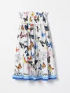 Dolce & Gabbana Graphic-print Midi Skirt In Bunt
