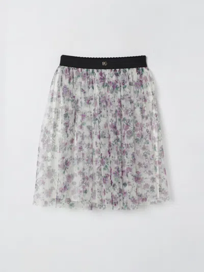 Dolce & Gabbana Skirt  Kids Color Violet In Gray