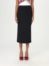 Dolce & Gabbana Gabardine Virgin-wool Midi Skirt In Black