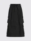 Dolce & Gabbana Mini Skirt Faux Fur Trim Pockets In Black