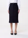 Dolce & Gabbana Denim Pencil Midi Skirt In Blue
