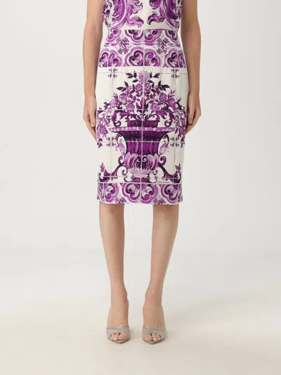 DOLCE & GABBANA SKIRT DOLCE & GABBANA WOMAN COLOR VIOLET,H18325019