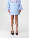 Dolce & Gabbana Light Blue A-line Mini Skirt In Violett