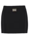 Dolce & Gabbana Black Sicily Skirts Black In Black
