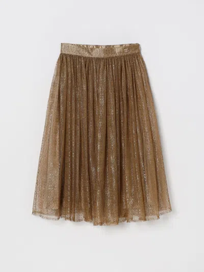 Dolce & Gabbana Skirt Kids  In Gold