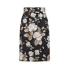 Dolce & Gabbana Multicolour Jacquard Floral Skirt In Multi