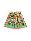 Dolce & Gabbana Printed Cotton Skirt In Multicolour