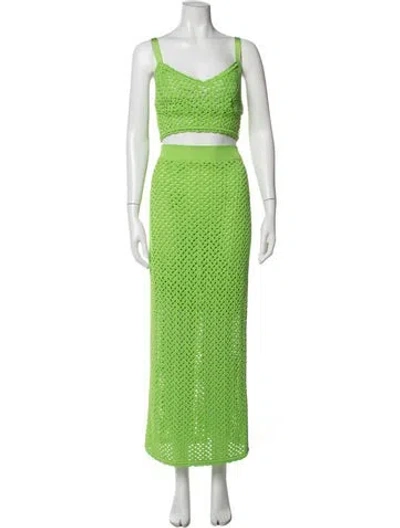 Pre-owned Dolce & Gabbana Skirt Set In Green