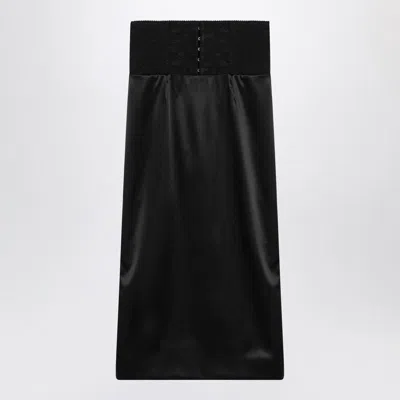 DOLCE & GABBANA DOLCE & GABBANA SKIRT WITH CORSET-STYLE DETAIL