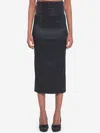 Dolce & Gabbana Skirt With Corset-style Detail In Black