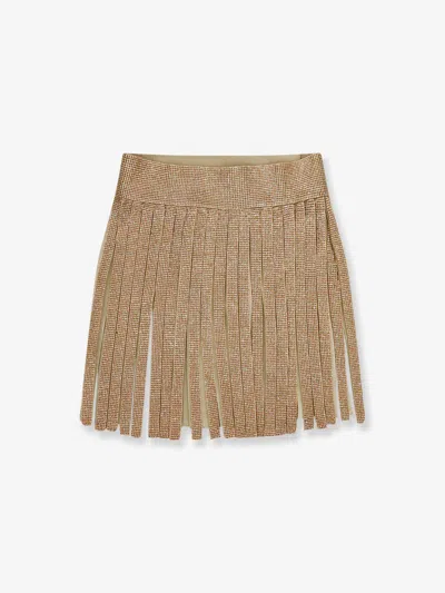 Dolce & Gabbana Skirt With Crystals In Gold