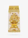 Dolce & Gabbana Majolica Print Silk Midi Pencil Skirt In Yellow