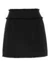 Dolce & Gabbana Black Wool Blend Miniskirt